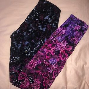 Floral lululemon leggings